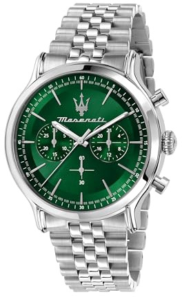 Maserati Herrenuhr, Chronograph, Analog, Stahlarmband, wasserdicht, 42-mm-Gehäuse, Vintage-Kollektion R8873618033