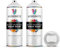 Veronite® Matt White RAL 9010 Spray Paint | Double Pack 2 x 400ml | All-in-one Primer, Undercoat & Topcoat, Satin Finish | Ideal for Metal, Furniture, Plastic, Ceramic, Wood | 2 x 400ml Double Pack