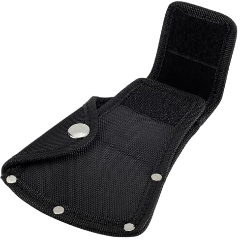 CRASPIRE Black Axe Sheath Hatchet Cover Thickened Axes Head Double Snap Outdoor Camping Accessories Hatchets Edge Protector for Outdoors Woking Hiking Washable Cloth Blades Jackets Ax Cases