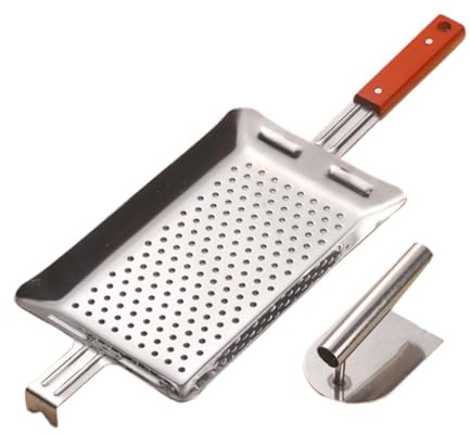 HGZLQKD Stainless Steel Spaetzle Maker Spaetzle Plane with Pastry Scraping Tool Convenient Use Practical Spaetzle Press for Home Cooking, Rectangular