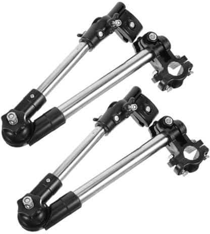 WESIEVYA 2pcs Bike Umbrella Holder Retractable Umbrella Mount Stand for Bicycles Stroller Holder Stainless Steel Clip for Chair