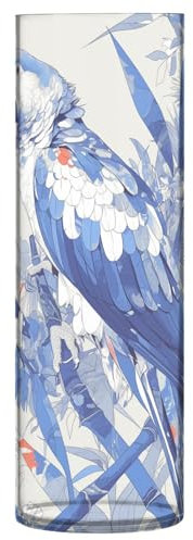 Aimal - Vaso di fiori in plastica con giacinto ara, 30 x 9 cm, alto vaso trasparente per tavolo da pranzo per matrimoni, librerie, librerie, vasi decorativi per pasteles redondos de Carton