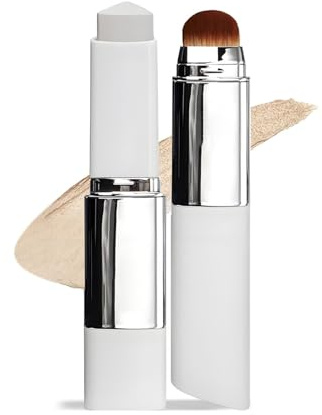 Adaptive Foundation Stick - Buildable Coverage with Collagen Complex, Includes Detachable Brush (Light)