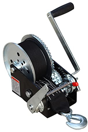 Verricello elettrico da 1134 kg con freno automatico per manutenzione auto, mini paranco portatile con cinghia da 10 m, ideale per applicazioni di piccole gru