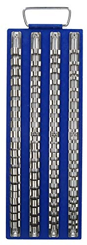 AB Tools 80pc Socket Holder Tray Rack Rail Storage for 1/4 3/8” and 1/2 Drive Sockets