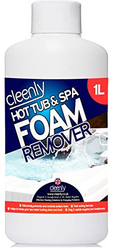 Cleenly Detergente per Vasca idromassaggio e Spa per antischiuma - Anti Schiuma per vasche idromassaggio e Spa, 1 l Facile da Usare