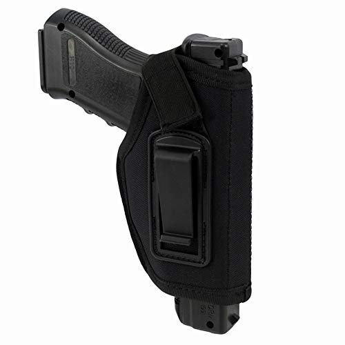 Gexgune Verborgener Gürtel Pistolenhalfter IWB Holster für alle Kompakten Kleinwagen (Schwarz)