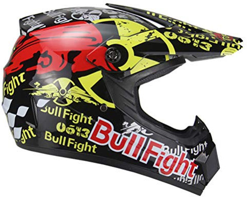 Motocross Helme Motocross-Elektro-Motorrad Offroad-farbiger Schutzhelm Vollgesichts-Motorradhelm