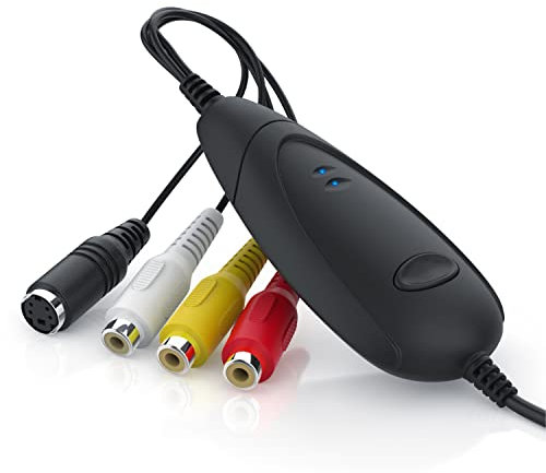 CSL - USB Grabber zur Audio Video Konvertierung - Videokonverter - VHS - Videoadapter zur Nachbearbeitung - MPEG-1 MPEG-2-Videocodierung