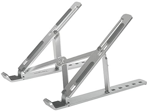 Targus Support portable ergonomique pour ordinateur portable et tablette – Accessoire de bureau favorisant une meilleure position – Support PC portable – Gris, AWE810GL