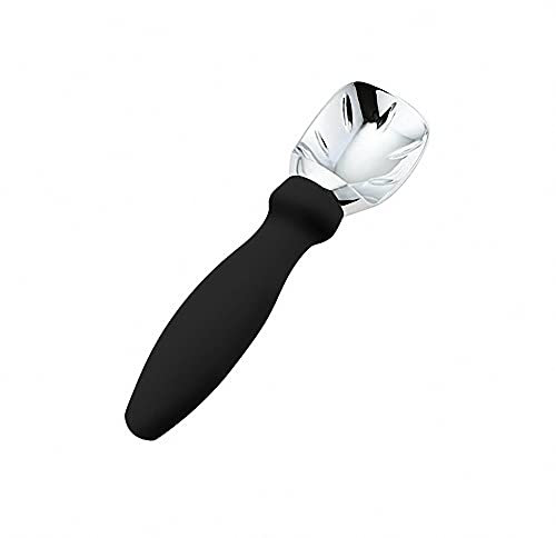 Ergonomic Stainless Steel Ice Cream Scoop Antifreeze Comfortable Handle for Mash Potato Cupcake Mix Cookie Dough Non Stick Metal Kitchen Utensil
