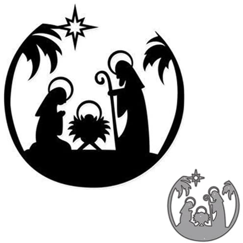 Frohe Weihnachten Families Metall-Stanzformen, Familie in Weihnachten, Engel und Stern, Stanzschablonen für DIY, Scrapbooking, Album, Prägung, Papierschablonen, Kartenherstellung