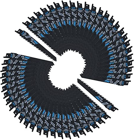 Säbelsägeblatt, 150 mm, 5 TPI, zum Schneiden von Holz, Kunststoff, scharf, schneller Schnitt, 50 Stück