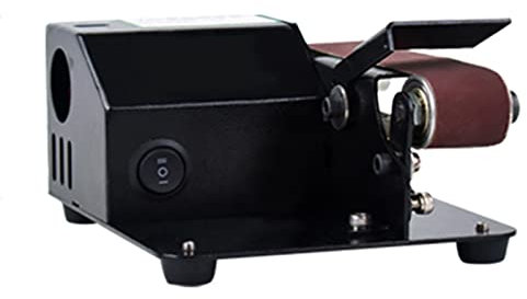 Toplionace 30x330mm Micro Lijadora de Banda Eléctrica, 220V 120W Afilador de Cuchillos para El Hogar Máquina Pulidora de Metal de Grado Industrial Ajustable