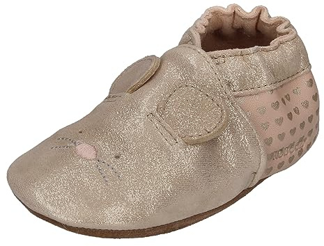 Robeez Fille Mouse Nose, Or Rose, 27 EU