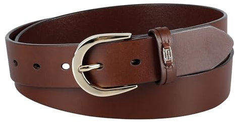 Tommy Hilfiger Damen Klassischer, lässiger Jeansgürtel Gürtel, Hellbraun, S