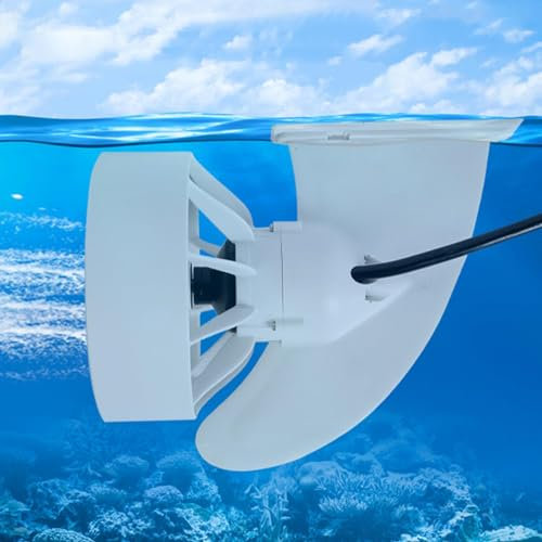 ZYLDDS Elektrisch Motorisiertes Surfbrett Mit Finne, Batteriebetriebener Elektrischer Finnen-Propeller Für Stand-up-Paddle-Board, Push-Motor Für Sup, Surfkajak, Surfbrett, Propeller 380 W