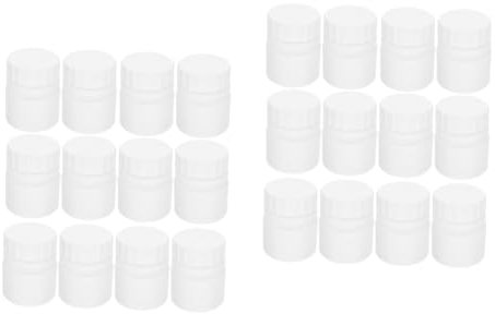 ULTECHNOVO Stk Kleine 30-ml-Medizinflasche Pillen Beutel mit Kappe Tablettendose klar mit Deckel gesundheitsquickies plastikflasche Reisebehälter Flaschen leer mit Verschlüssen hdpe Weiß