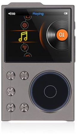 HiFi-MP3-Player mit Bluetooth 5.3, Verlustfreier DSD FLAC-Player, Digitaler Musik-Player, Tragbarer Audio-Player, Unterstützt Bis zu 256 GB Erweiterbar