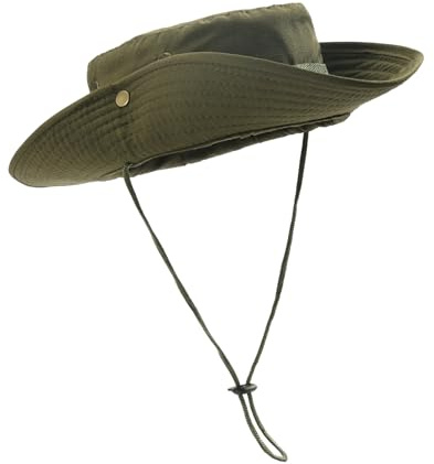 MILAKOO Herren Eimerhut Outdoor Fischerhut Unisex Leicht und Atmungsaktiv Wanderhut mit Winddichtem Seil Sonnenhut für Männer und Frauen