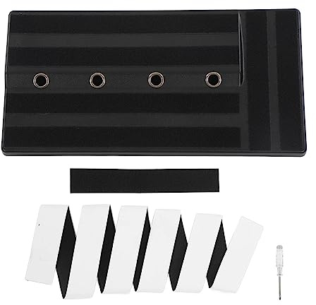 Gitarre Effektboard Pedalboard - Robust Kunststoff, Kabeldurchführung, Platzsparend kompakt, Eckenschutz gegen Kratzer, ideal für Live Auftritt, Konzert & Studio, schwarz