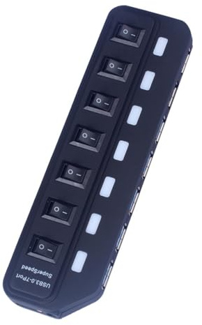 TOYZFRIENDY Portable USB Hub Docking Station Expansion Adapter for Laptop with USB Splitter Function Compatible with Keyboard Mouse and Smartphone