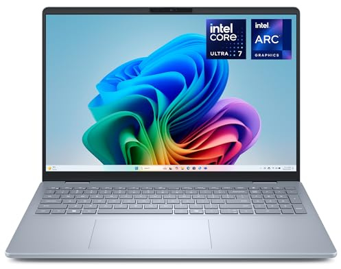 Dell 16 Plus Laptop, Intel Core Ultra 7 256V, 16GB RAM, Windows 11 Home | 16'' 2.5K Display, Intel Arc Graphics, LPDDR5X, 512GB SSD, Wi-Fi 7, Thunderbolt 4, Backlit Keyboard, AI Ready, DB16250