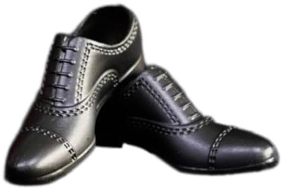 Ysyqkn Miniatur Schuhe 1/6 Maßstab Männerfiguren Puppenschuh Modell Action Figur Schuh Pp Material für Bastelprojekte Sammelfiguren Modellbau, Schwarz