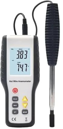 Compteur numérique Portable de vitesse du vent, haute sensibilité, anémomètre thermique à fil chaud, Instruments mesure, HT-9829