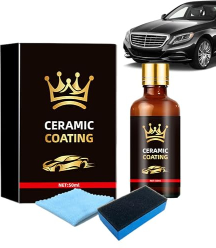 Sellador de cerámica para automóviles, limpiador hidrófobo para detalles, 50 ml, para camiones, vehículos de motor, camionetas, SUV, autocaravanas, exteriores, diarios, garajes y viajes por carretera