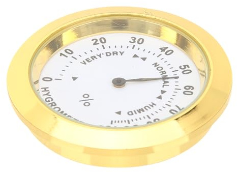 Toyvian Alloy and Convenient to Carry Hygrometer Humidity Meter No Battery Needed, Light Weight Violin for Violin Cases and Guitar Instrument Care for Musical Instrument Protection