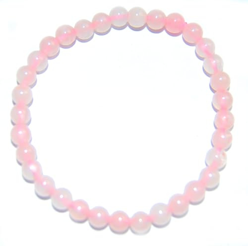 Esoterik-Versand Edelstein-Armband Rosenquarz, Kugeln, Ø 4 mm