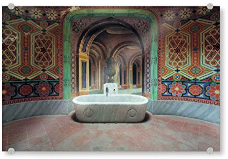 artboxONE Acrylglasbild 150x100 cm Architektur Bathroom Dreams - Bild Lost Places Badezimmer Lost