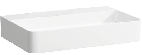 Laufen VAL Aufsatzwaschtisch, ohne Hahnloch, ohne Überlauf, US geschl. 650x420, weiß, Farbe: Weiß mit LCC