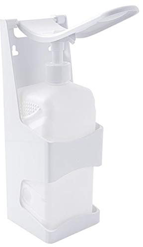 Hygiene-shop Top-Select Desinfektionsmittel- oder Seifenspender mit Armhebel 1L Nachfüllbar für Desinfektionsmittel, aus Kunststoff