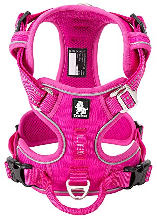 WINHYEPET Truelove No Pull Hundegeschirr, reflektierendes Hundegeschirr für Hunde, verstellbare weich gepolsterte Haustierweste mit einfachem Bediengriff TLH56512