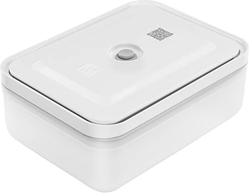 Zwilling Fresh & Save Medium Vacuum Sealer Container, Airtight Food Storage Container, Meal Prep Container, BPA-Free, Grey