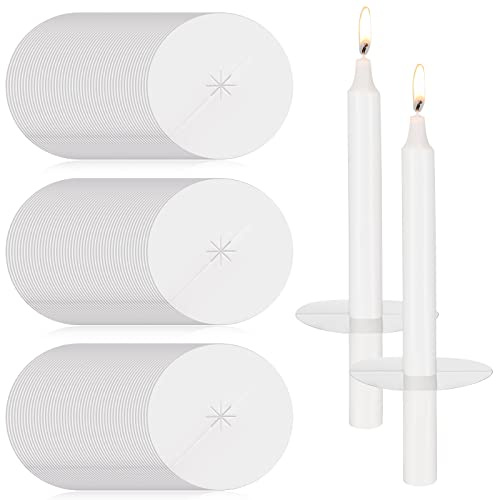 150 Pack Church Candle Drip Protectors Candlelight Service Kit Paper Candle Holders for Candlelight Vigil Church Service, Devotional Candles, Christmas Eve Candles