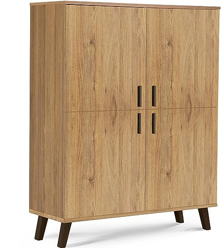 k. konsimo. Moderne Kommode 107x134x40 cm mit Türen, Stabiler Schrank für Schlafzimmer und Esszimmer