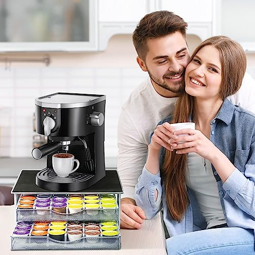 Dolce Gusto - Porta capsule da caffè, compatibile con Dolce Gusto, capacità 72 capsule (39,4 x 14,5 x 35,3 cm, nero)