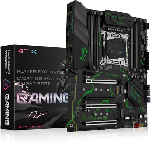 MACHINIST Carte mère LGA 2011-3, Intel X99 (Intel 5e/6e génération) serveur carte mère (ATX, PCIe 3.0, DDR4, NVME/SATA/WiFi M.2, démarrage à une touche, SATA 6 Go/s) pour Xeon E5 V3/V4, Core i7 Series