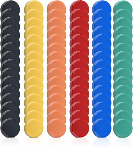 FPMYB 90 Stück Magnete Stark für Magnettafel, Kühlschrank, Whiteboard, Pinnwand, Klassenzimmer, Büro - Klein, Bunt, 6 Farben