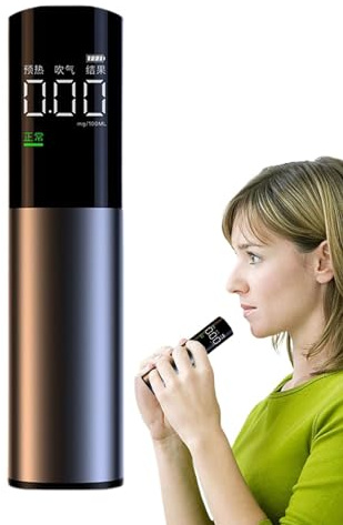 Alcootest Portable Testeur D'alcool Pour Aut | Testeur D'alcootest Portable - Détecteur D'alcool Avec Affichage LED, Alcootest Avec Avertissement Acoustique Pour L'alcool De Souffle Pour Les