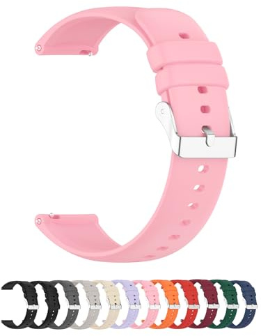 Foyscr Silicone Strap,Quick Buckle Waterproof Soft Strap,Watch strap | Men's and Women's Smartwatch Strap,Sport Watch Strap,silicone watch strap 20mm,watch strap,watch straps for men