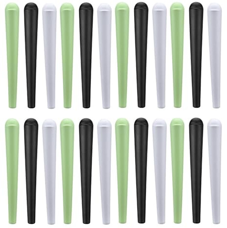Murago - 24er Set Joint Hülle ca.12x1,6cm - Tube Hülsen Case Box Cones konische Aufbewahrung Grün Schwarz Weiß