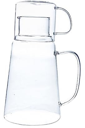 COLLBATH Glaswassertopf Für Zuhause Kühler Wasserkrug Aus Glas Saft Topf Mit Großem Fassungsvermögen Für Familie Und Gäste