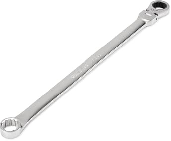 TEKTON 3/4 Inch Long Fixed/Flex Head 12-Point Ratcheting Box End Wrench | WRB35319