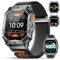 DREMAC TX1 Montre Connectée Homme-2.13'' AMOLED Grand Écran/1000mAh Batterie,5ATM Étanche Montre de Fitness avec 70+ Modes Sport,Moniteur Sommeil/Fréquence Cardiaque,Podomètre pour Android iOS