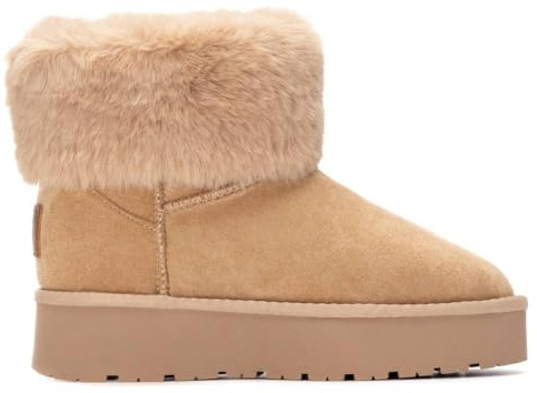 XTI - Botín Mujer Beige - Calzado Cómodo y Versátil - Moda casual - Modelo 14471901 (Talla 40)