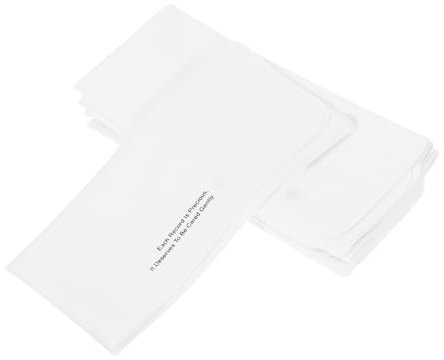 OSOLADY 5pcs Cd Disc Cleaner Cloth Microfiber Cleaning Wipes for Vinyl Record Care and Screen Cleaning, Anti-scratch Dust Cloth for Travel and Car Use, White Small Size